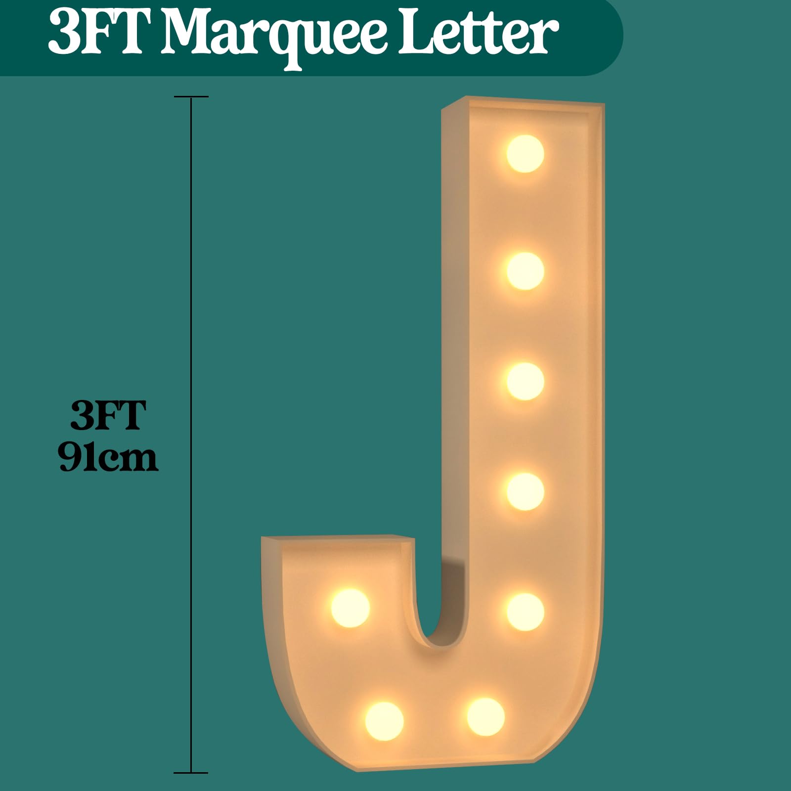 Mixifox marquee letters instruction manual clarifies quick assembly steps.