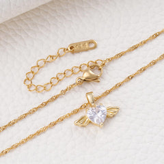 MIXJOY gold heart pendant detail emphasizes durable craftsmanship and lasting sentiment.