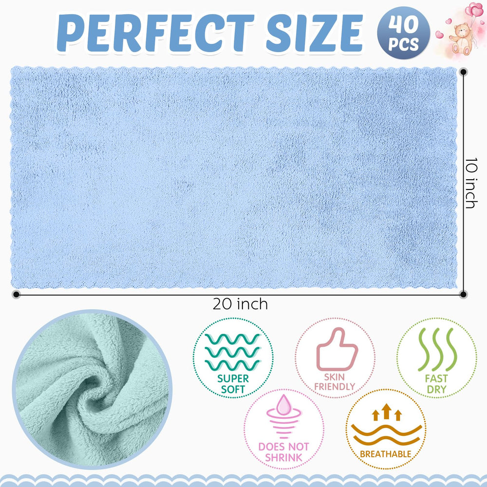 Mixweer burp cloths large 20x10 inch size for quick cleanup on the go.