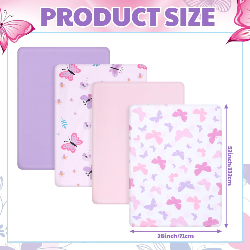 Mixweer crib sheet soft breathable microfiber for gentle baby sleep