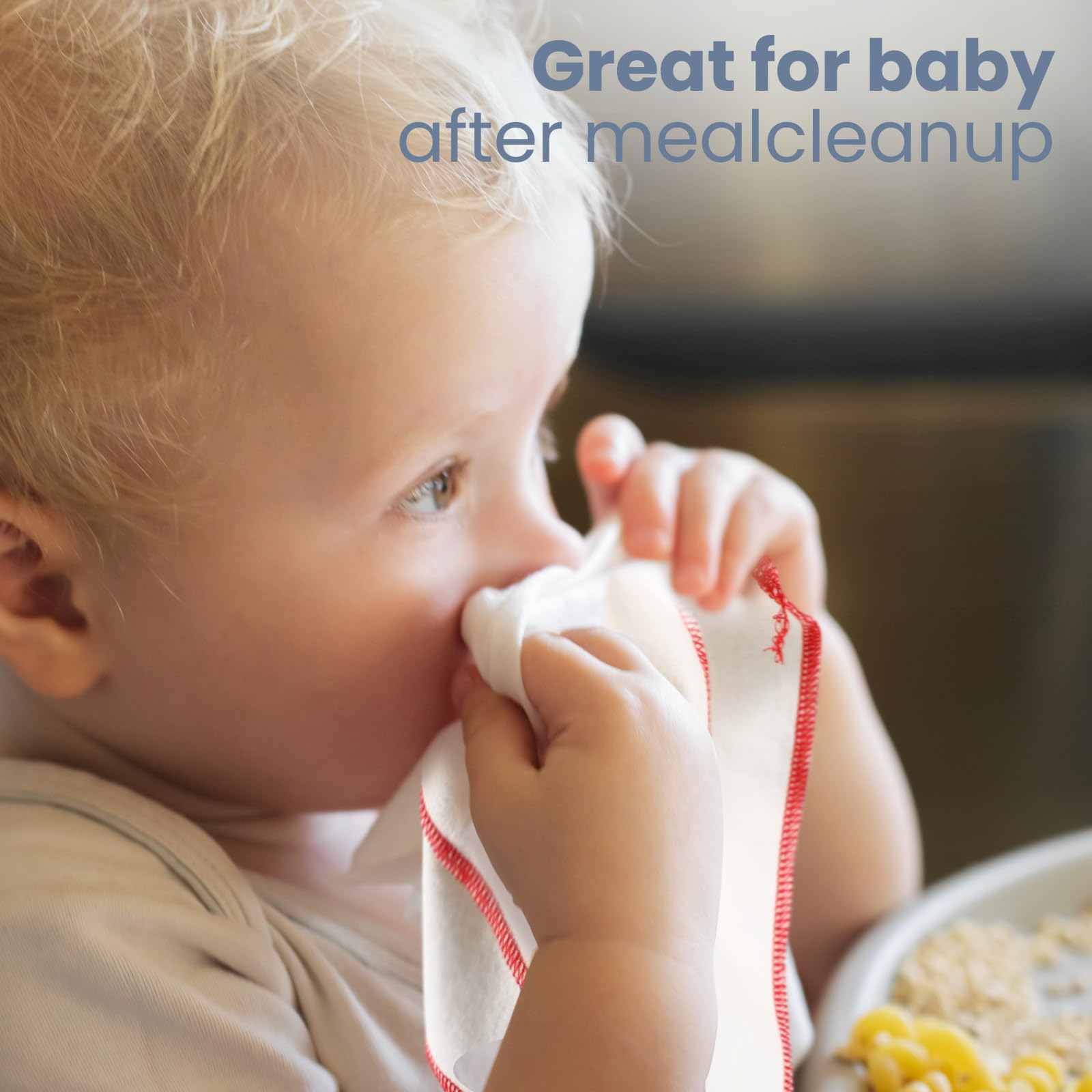 Mixweer unbleached fabric provides a soft, sturdy clean without harsh processing.