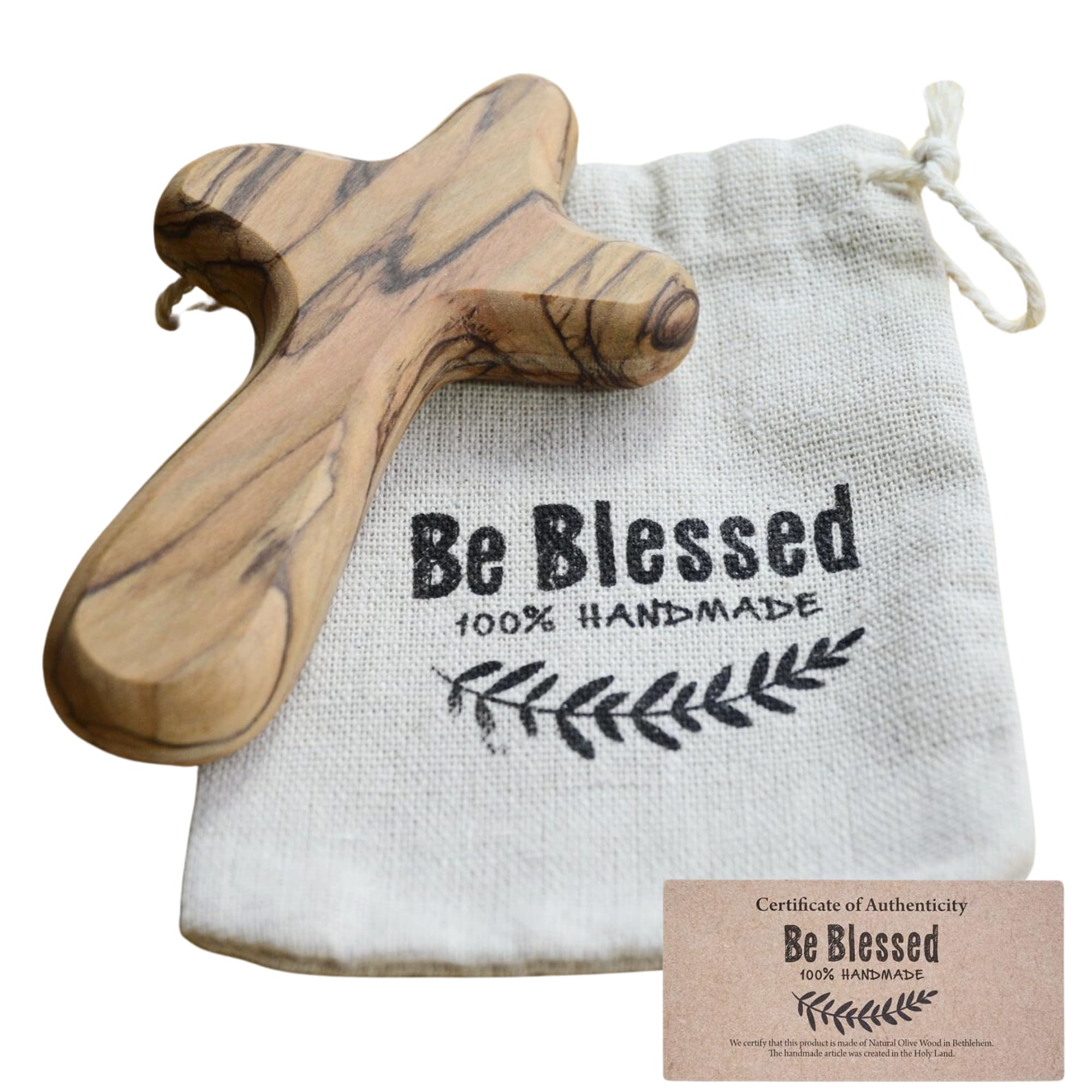 MIZZE velvet pouch and cross ready for gifting and safekeeping