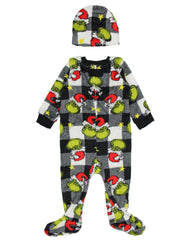 MJC Grinch AOP print sleeper detail with festive pattern