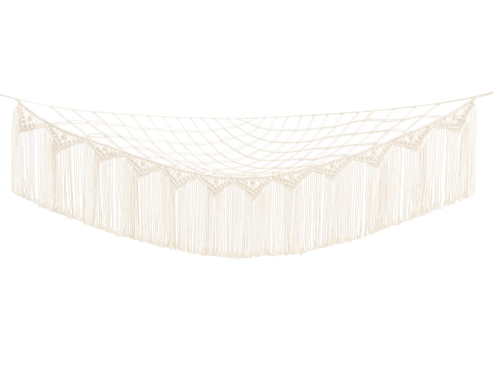 Mkono boho decor tassels elevate room style while organizing toys.