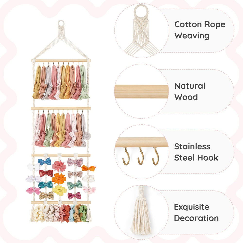 Mkono headband holder nursery-decor doubles as stylish storage.