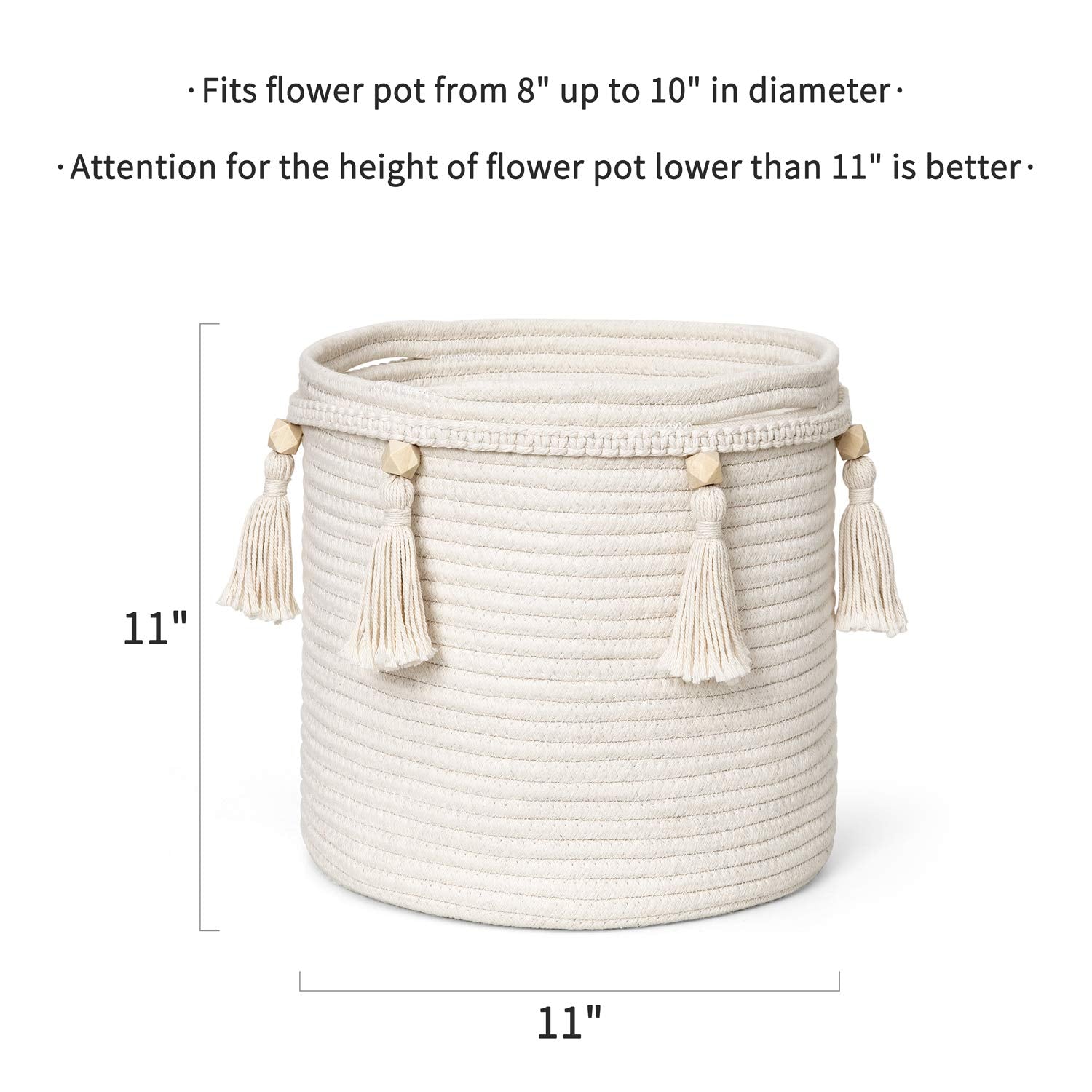 Mkono macrame basket living-room setup shows versatile organization with boho flair.