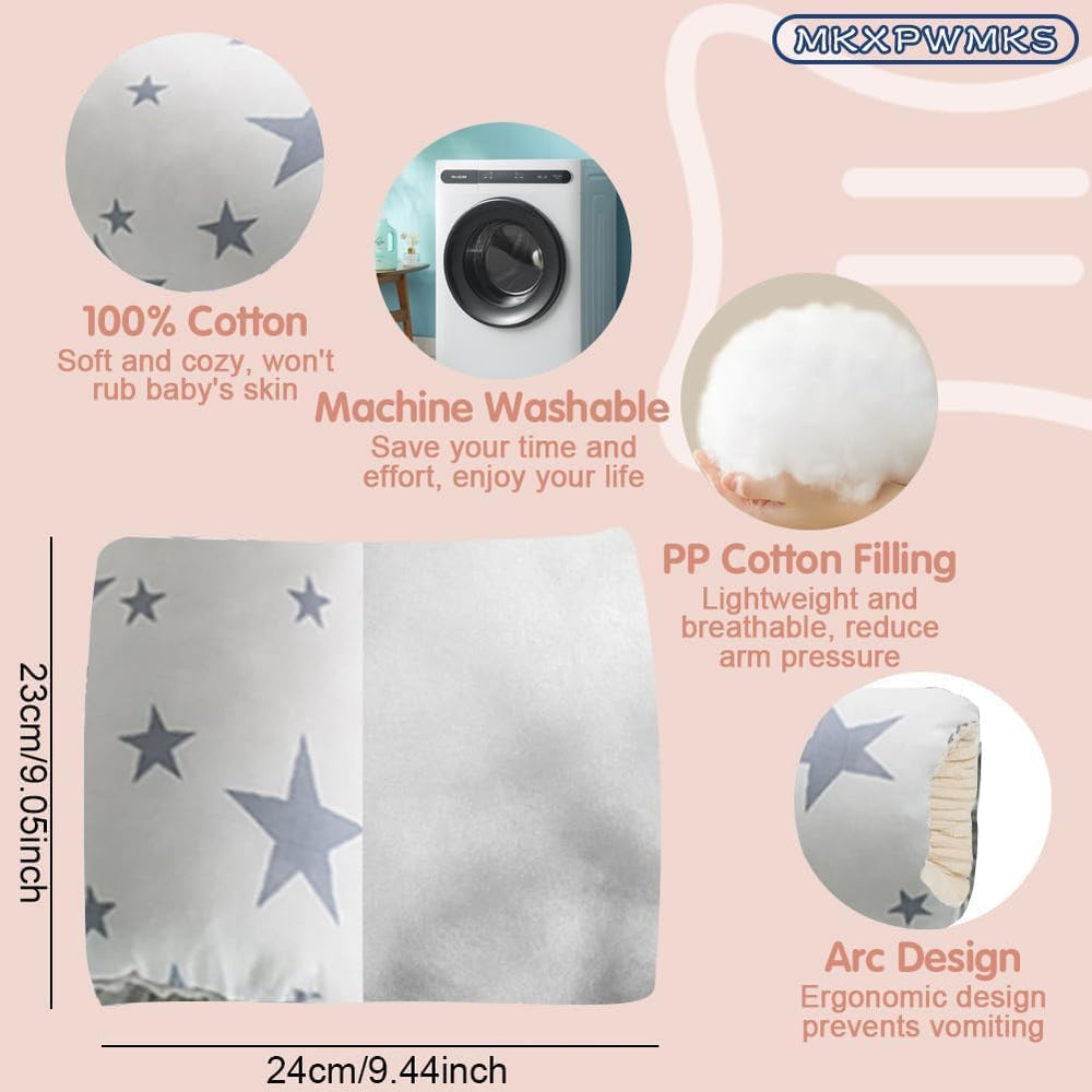 MKXPWMKS Cozy Cradle Pillow fabric closeup shows soft breathable material