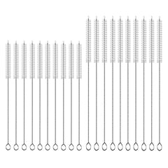 M.K ZIZZYPOP straw cleaner brush close-up showing durable steel wire and soft bristles for safe cleaning