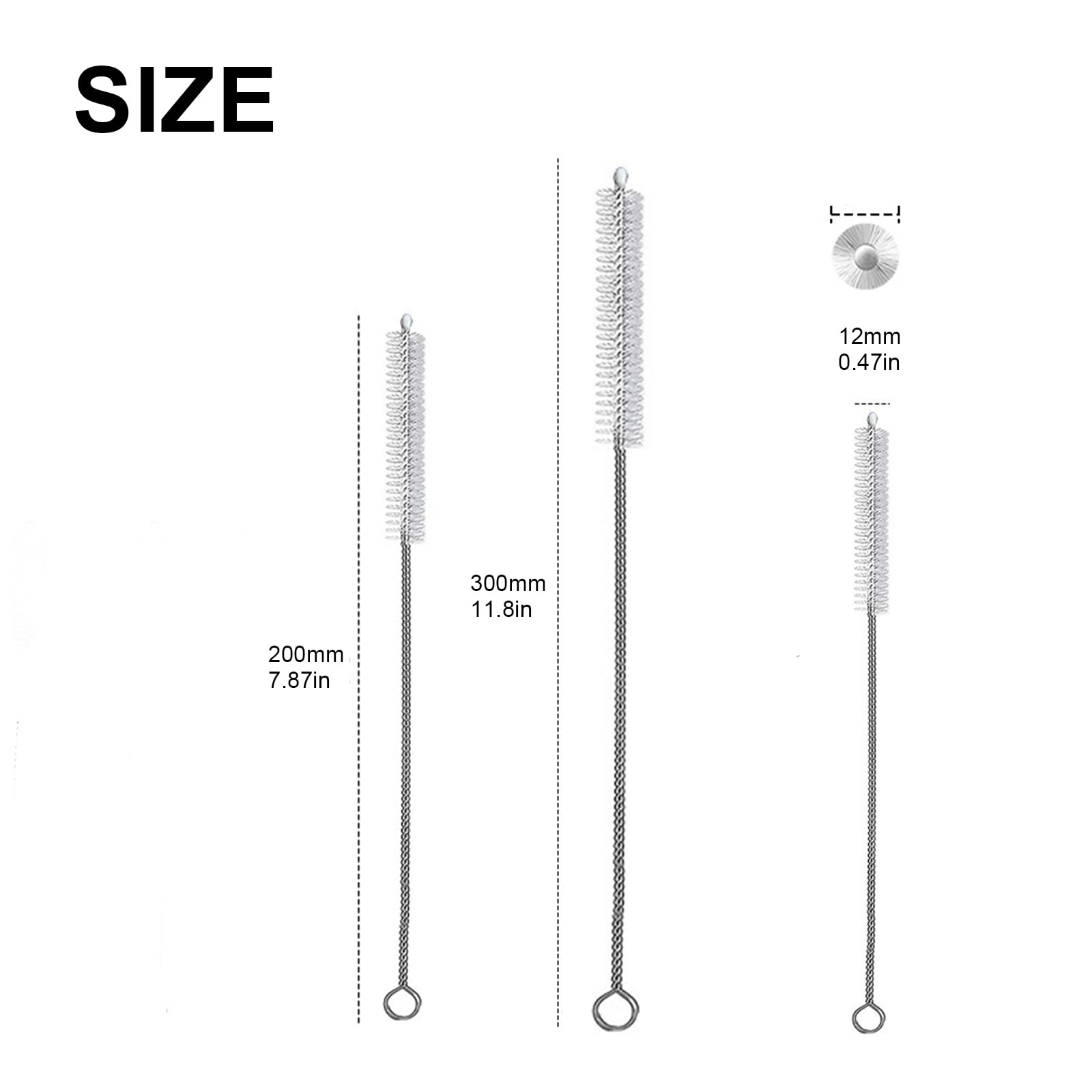 M.K ZIZZYPOP straw cleaner brush end-tip protection preventing scratches on glass and delicate straws