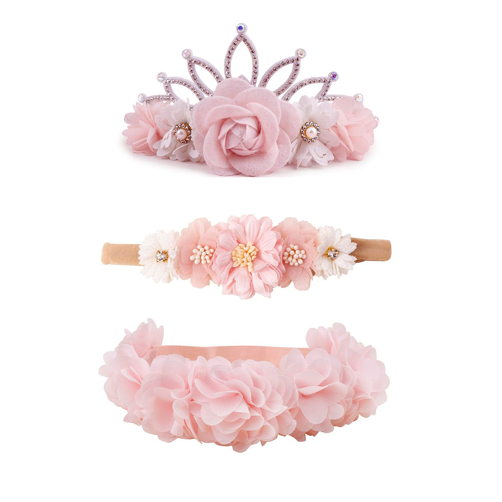 mligril baby floral headbands 3pcs set for easy styling and gifting