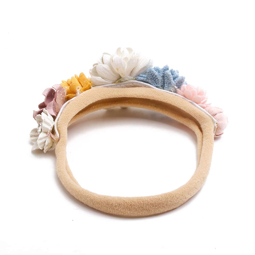 mligril flower hair bands for girls soft nylon and premium packaging