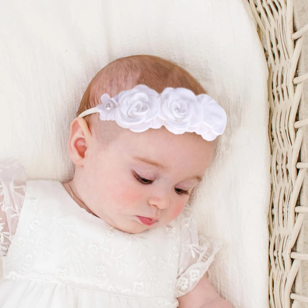 mligril elastic nylon headband closeup showing soft stretch and skin-friendly design