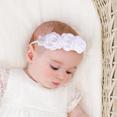 mligril elastic nylon headband closeup showing soft stretch and skin-friendly design