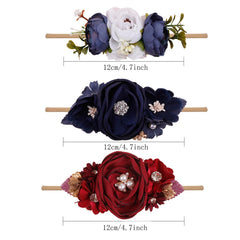 mligril elastic nylon headband—soft fabric bows gentle on skin, easy to style.