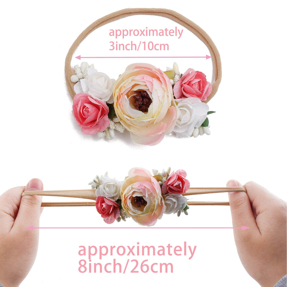 mligril floral headband collection 3: versatile floral design to match outfits