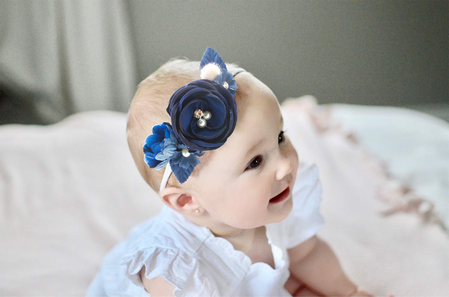 mligril floral headband yellow-sunflower: bright accessory for festive photos and outfits.