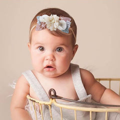 mligril floral headbands close-up showing lightweight comfortable fit
