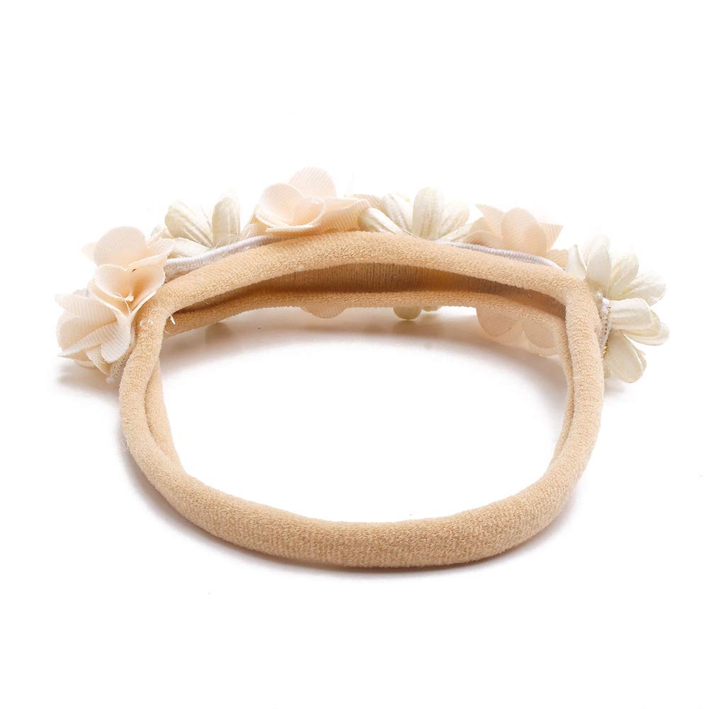 mligril floral wrap headband close-up emphasizes gentle texture and everyday wear