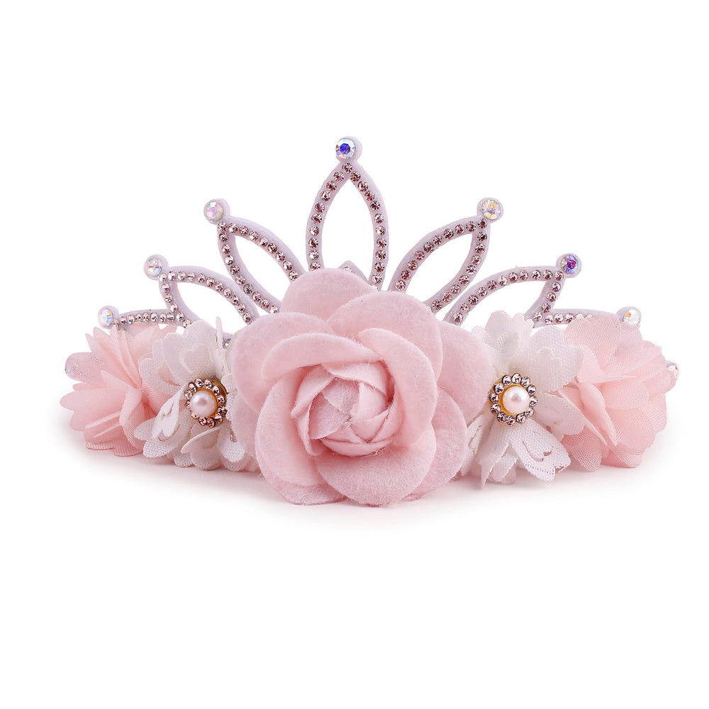 mligril flower crown headbands with back cotton pad for gentle all-day wear
