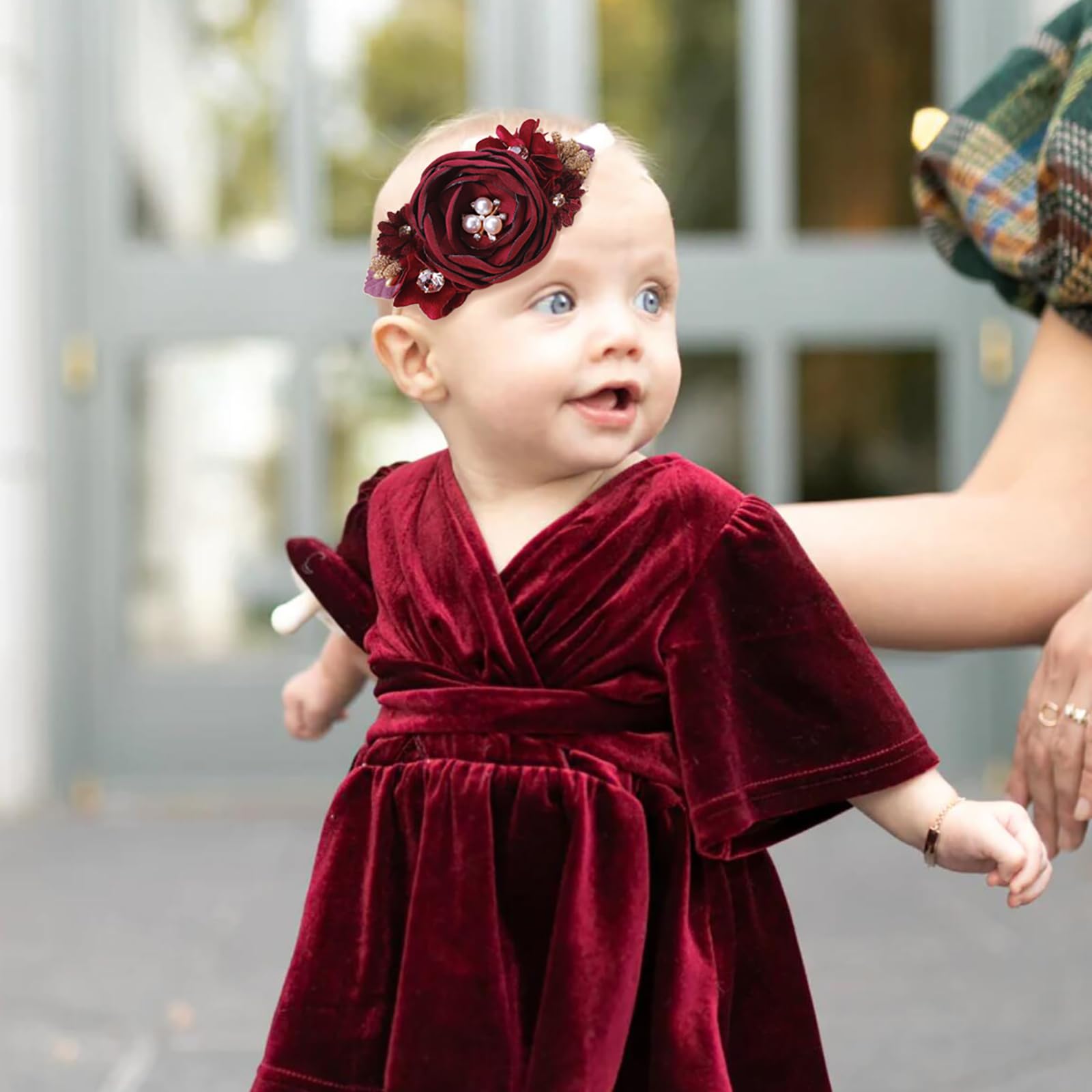mligril meadow-patterns floral headbands—versatile colors to match outfits.