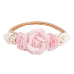 mligril newborn headband in nylon fabric designed for 0–6 years growth