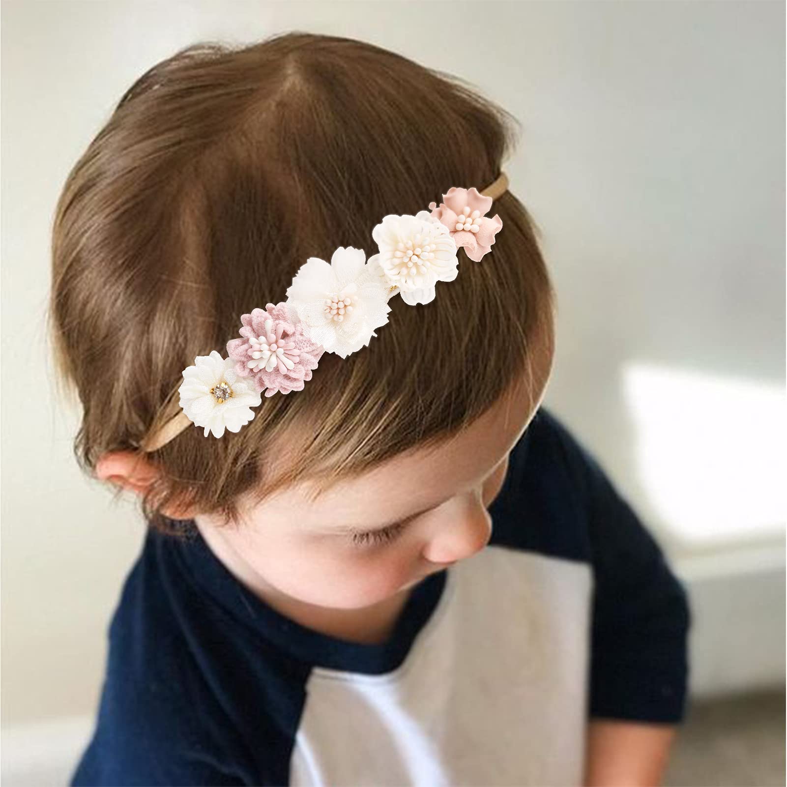 mligril newborn toddler headbands stretchable comfortable daily wear