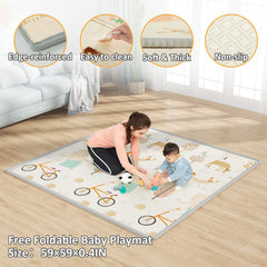 Mloong large play yard 24 sq ft offers ample space for siblings