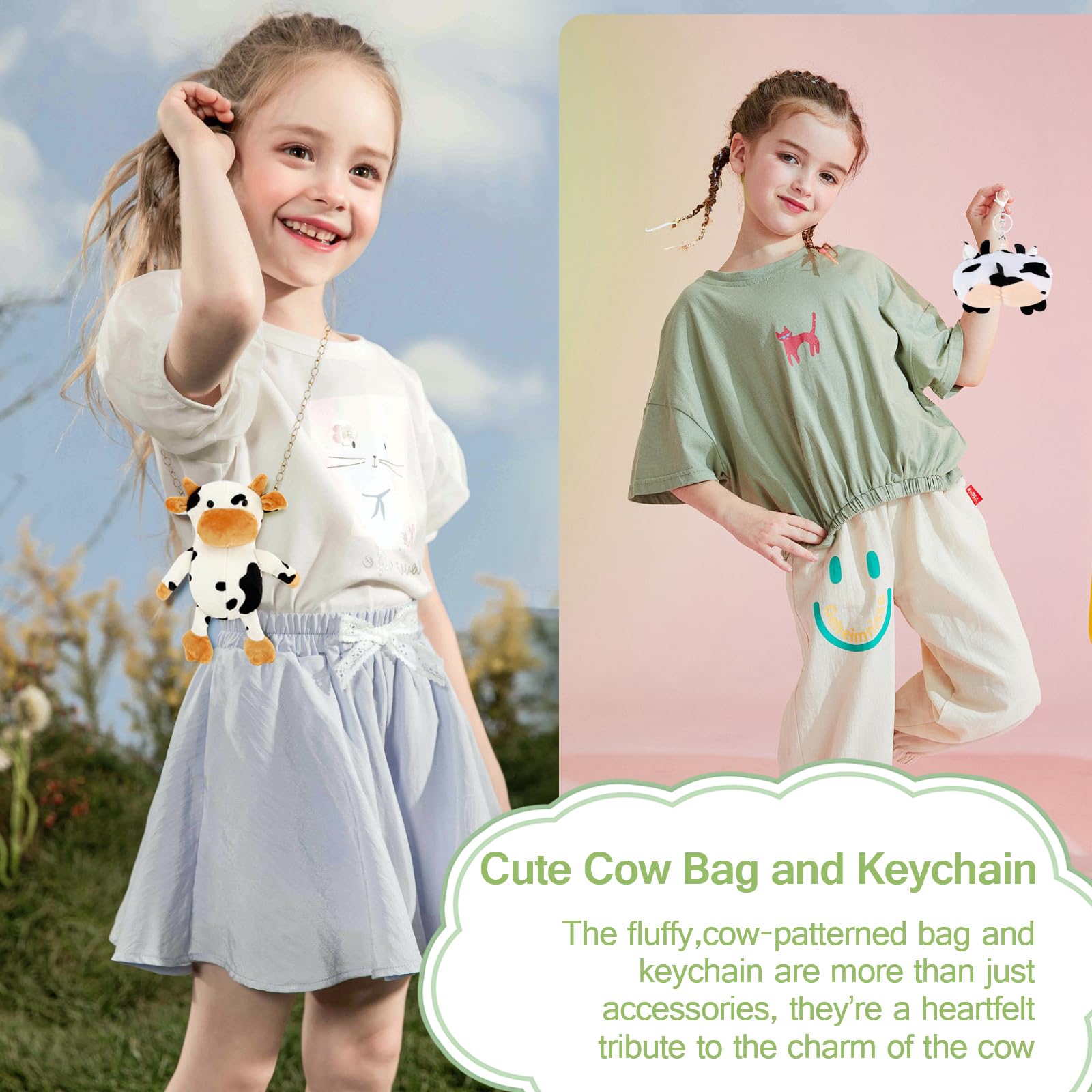 MLYEY cow name tag holder and lanyard for organized belongings