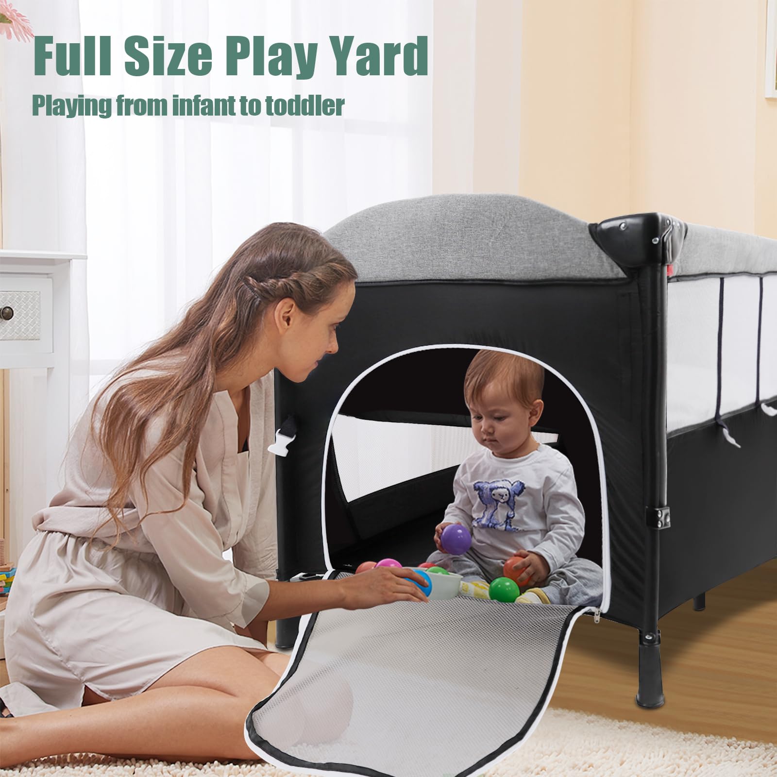 MMBABY bedside sleeper with baby resting near parent for safe nighttime care