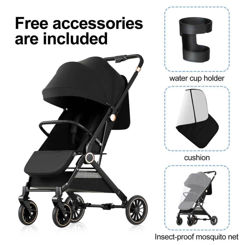 MMBABY PU wheels provide a smooth ride on uneven terrain