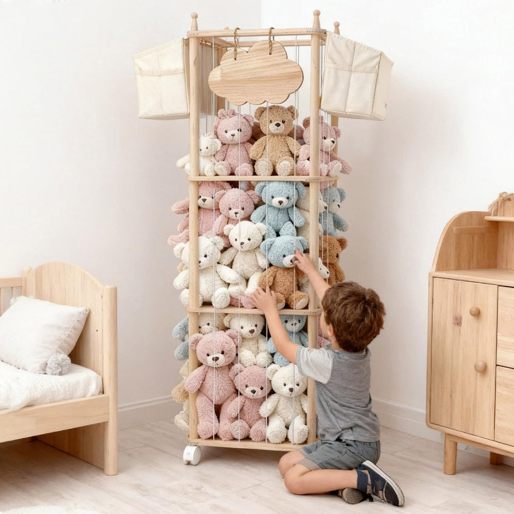 MMEEPO cloud-shaped DIY board invites kids to personalize their toy zoo.