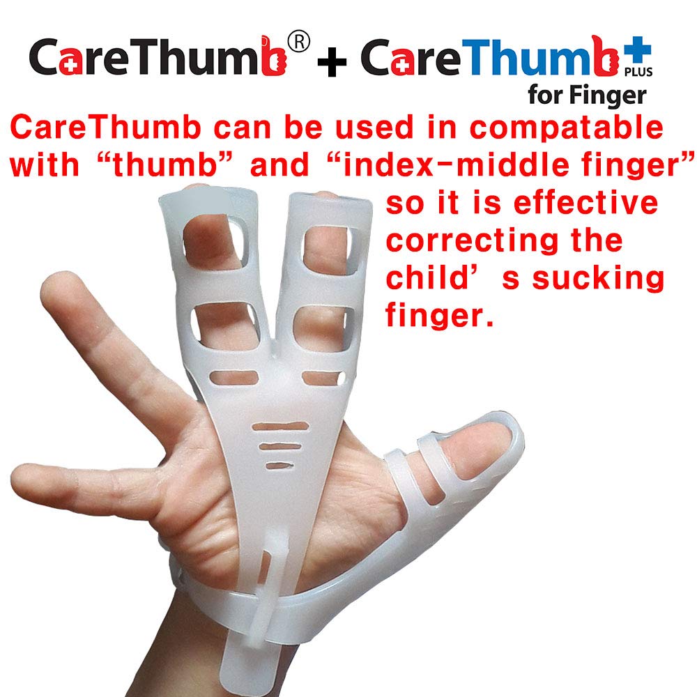 Mobiu CareThumb in-use illustration demonstrates gentle placement and use.