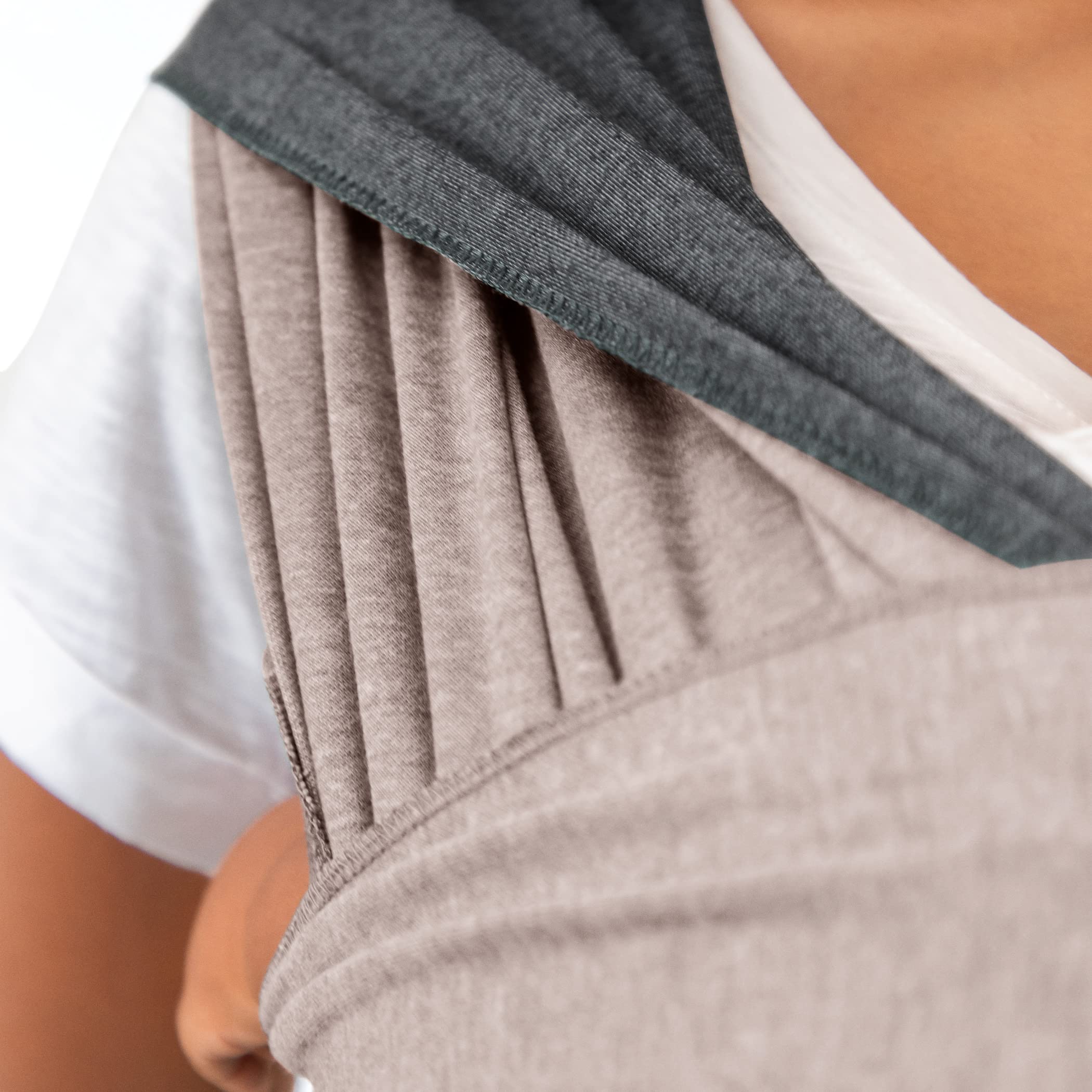 Moby Baby Wrap in hands-free setup ideal for errands and daily tasks.