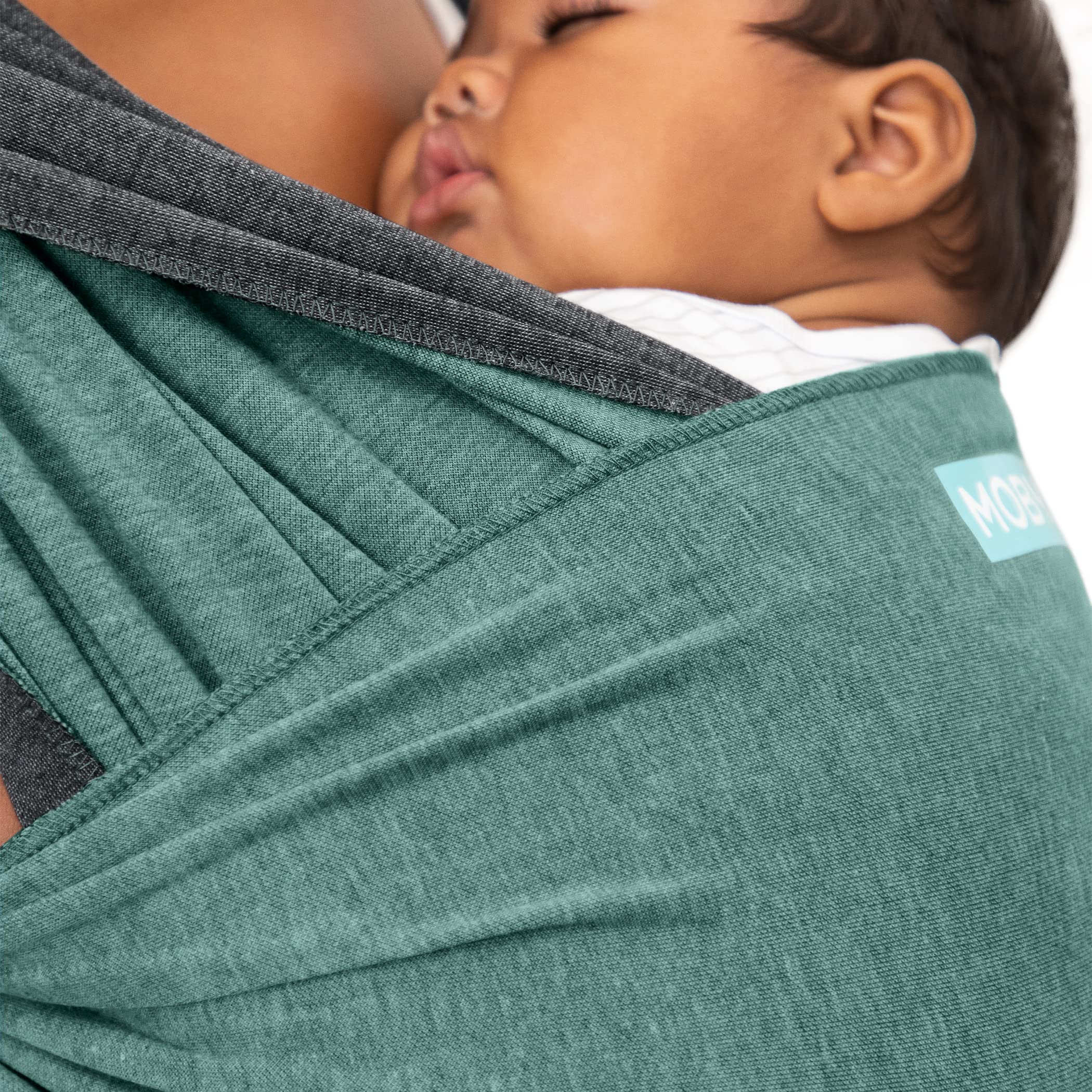 Moby wrap with instructional guide aids easy starting and correct holds.