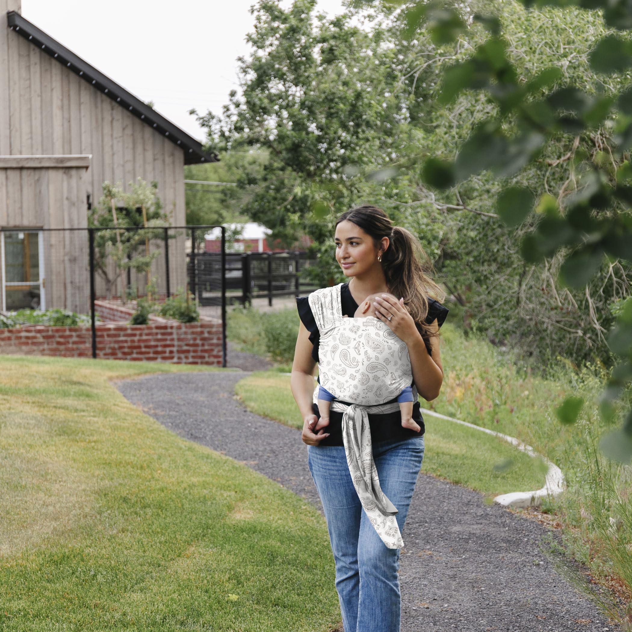 MOBY Bandana Wrap hands-free solution for on-the-go bonding