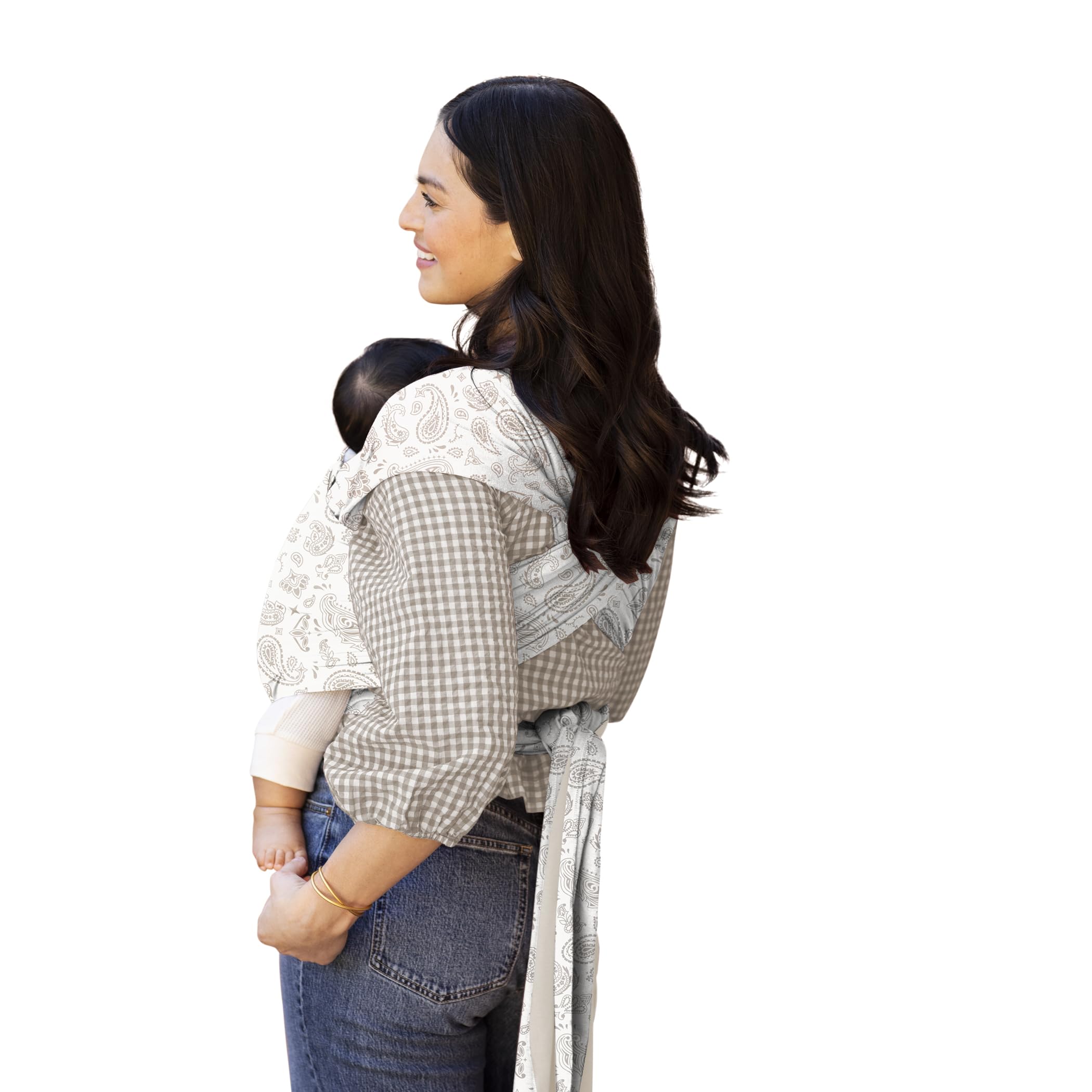 MOBY Bandana Wrap infant fit captures snug support for growing babies