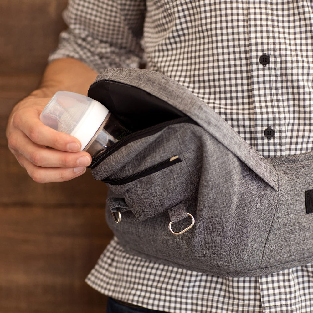 Moby hip seat features four carrier options and three hip seat configurations.