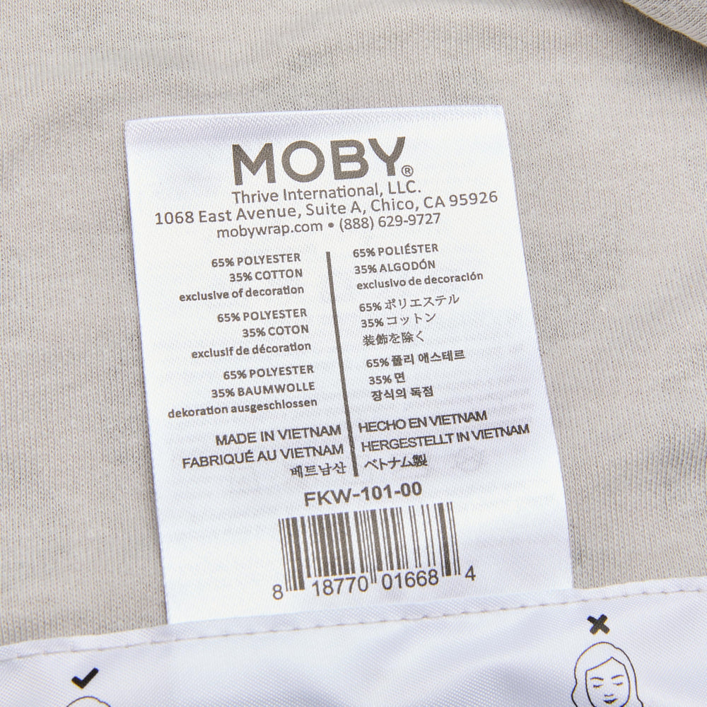 Moby Wrap Element adjustable fit suitable for all body types