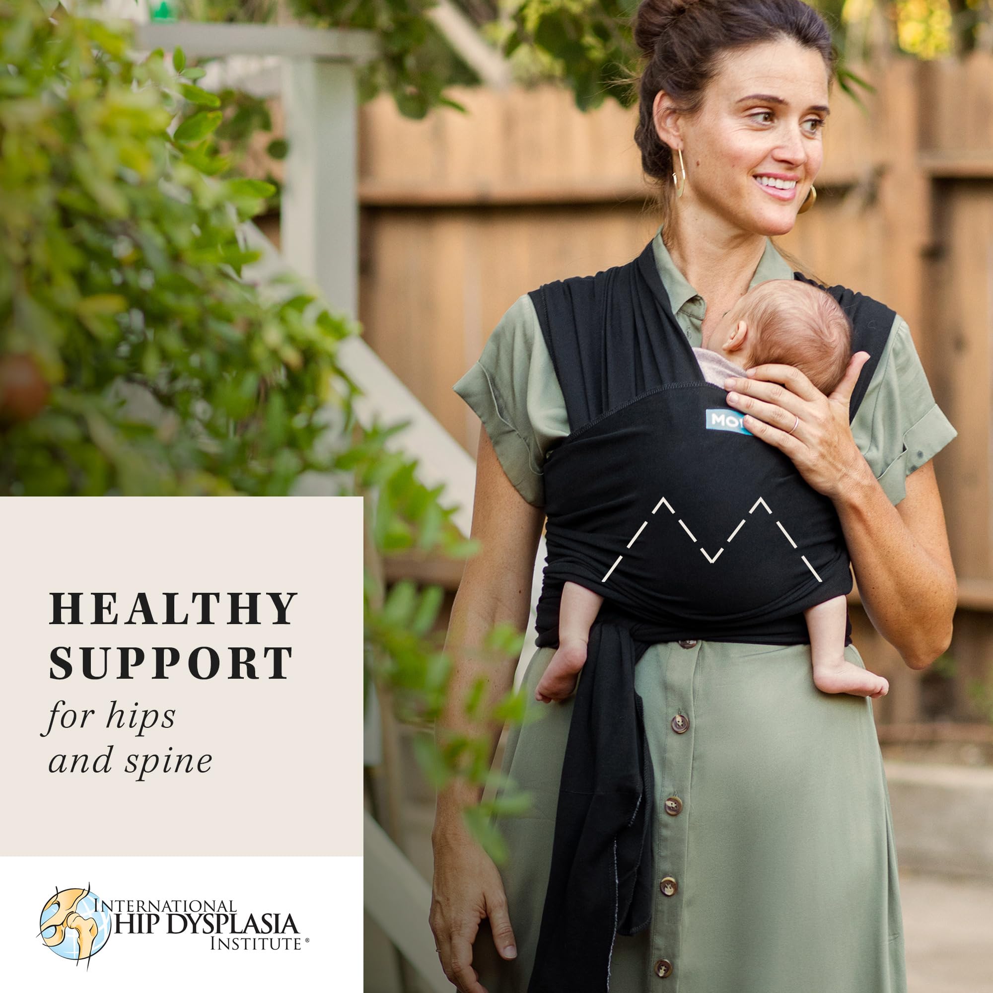 Moby Wrap demonstrates newborn-to-toddler carry options in multiple positions.