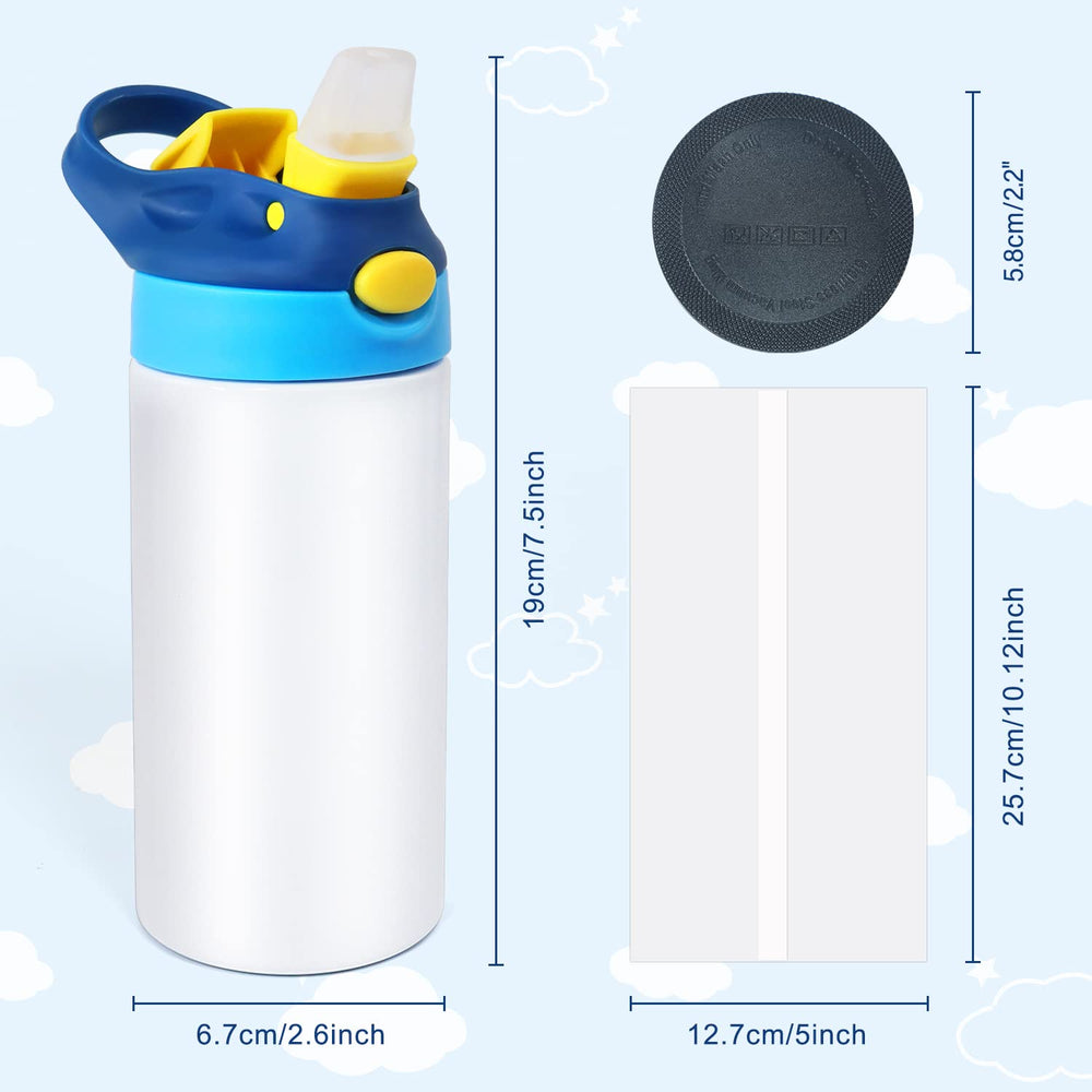 Mocaru 6-pack sublimation tumblers with shrink films and coasters