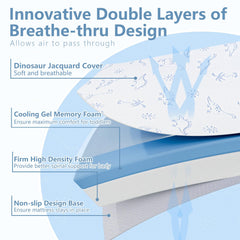 Mochen pack n play mattress pad dual firmness top and bottom