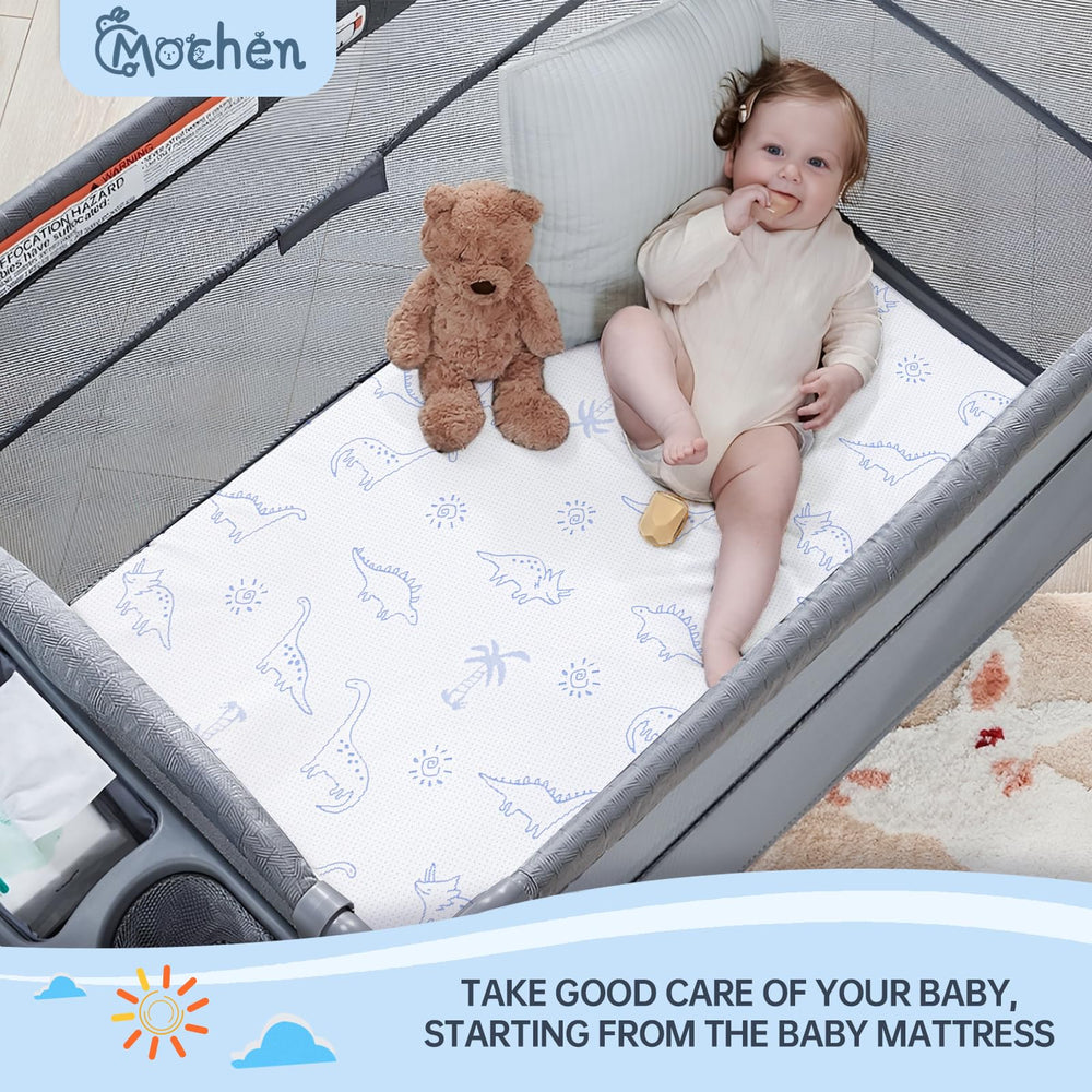 Mochen Pack and Play mattress pad fits standard playpens for versatile use