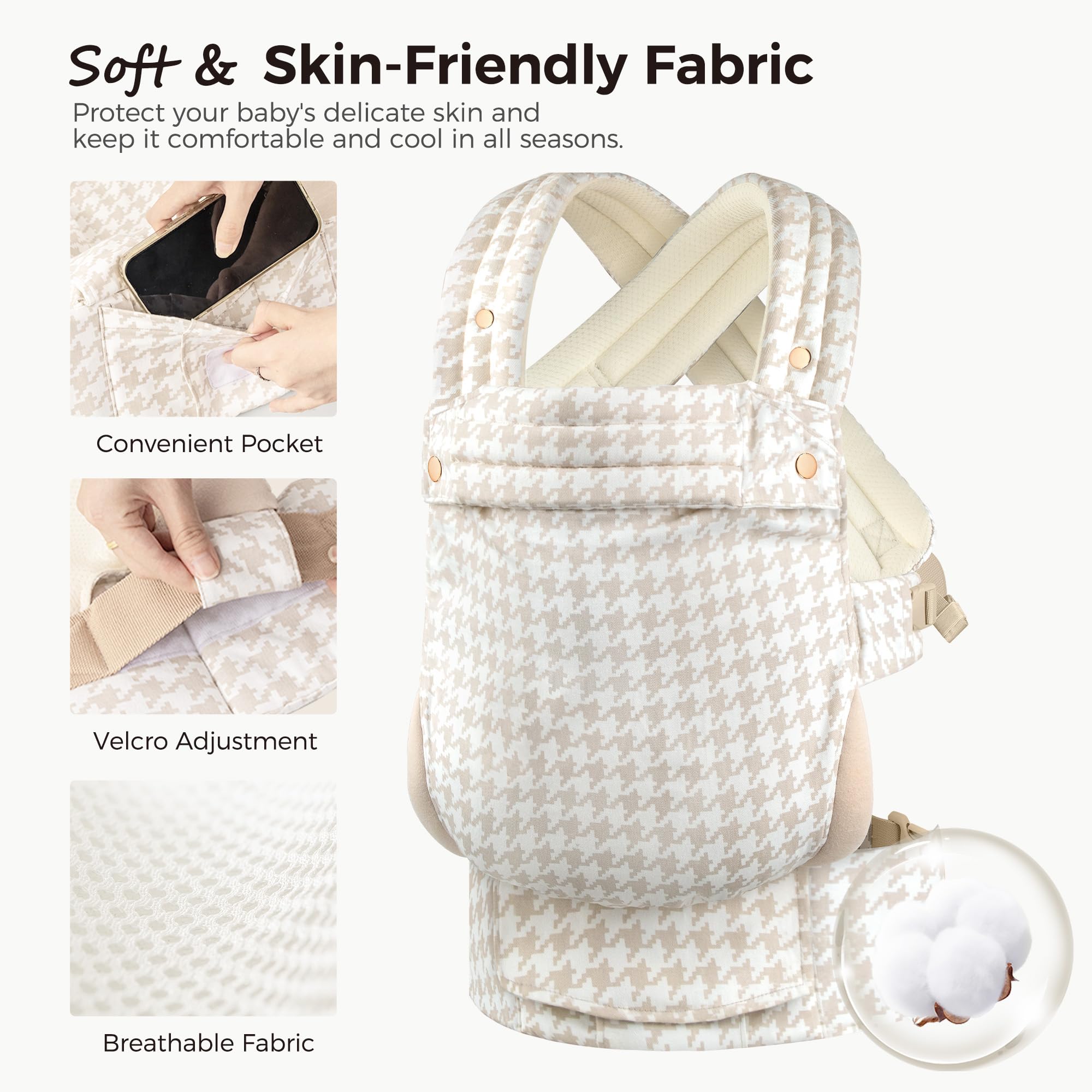 Mockpose X shaped straps provide balanced weight distribution for comfortable carrying