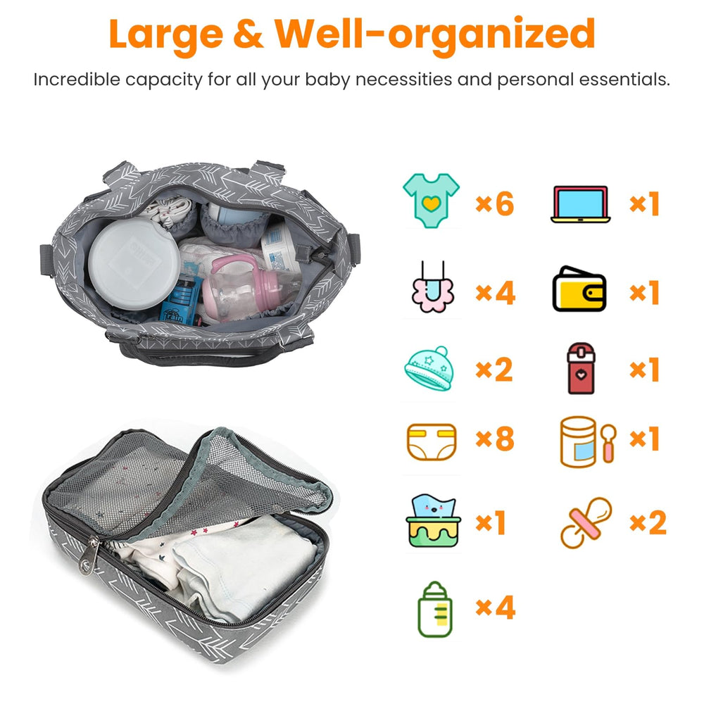 Moclever diaper bag set mesh bag ideal for small items and quick access