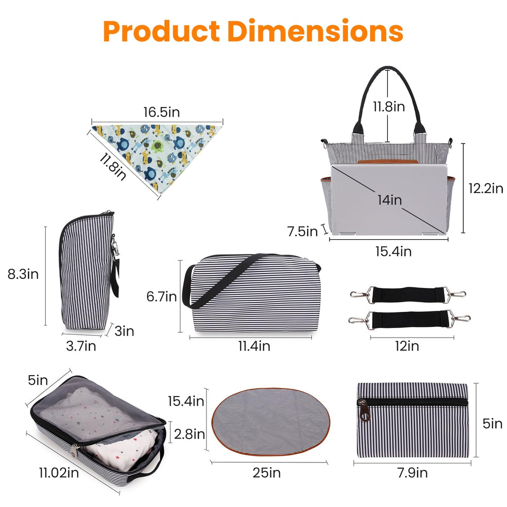 Moclever changing pad included folds into the bag for changing on the road