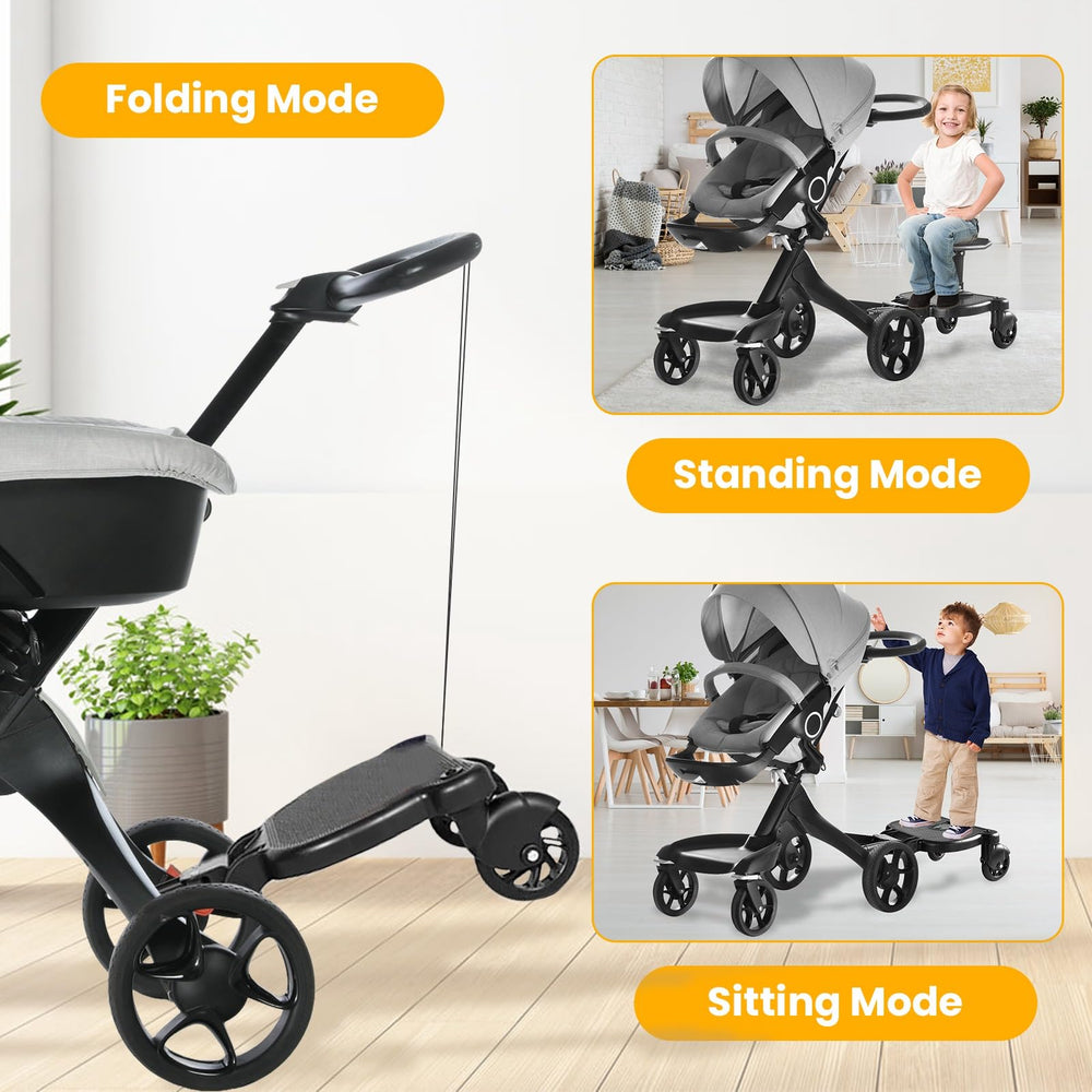 Moclever family outings with the stroller board feel easier and more enjoyable.