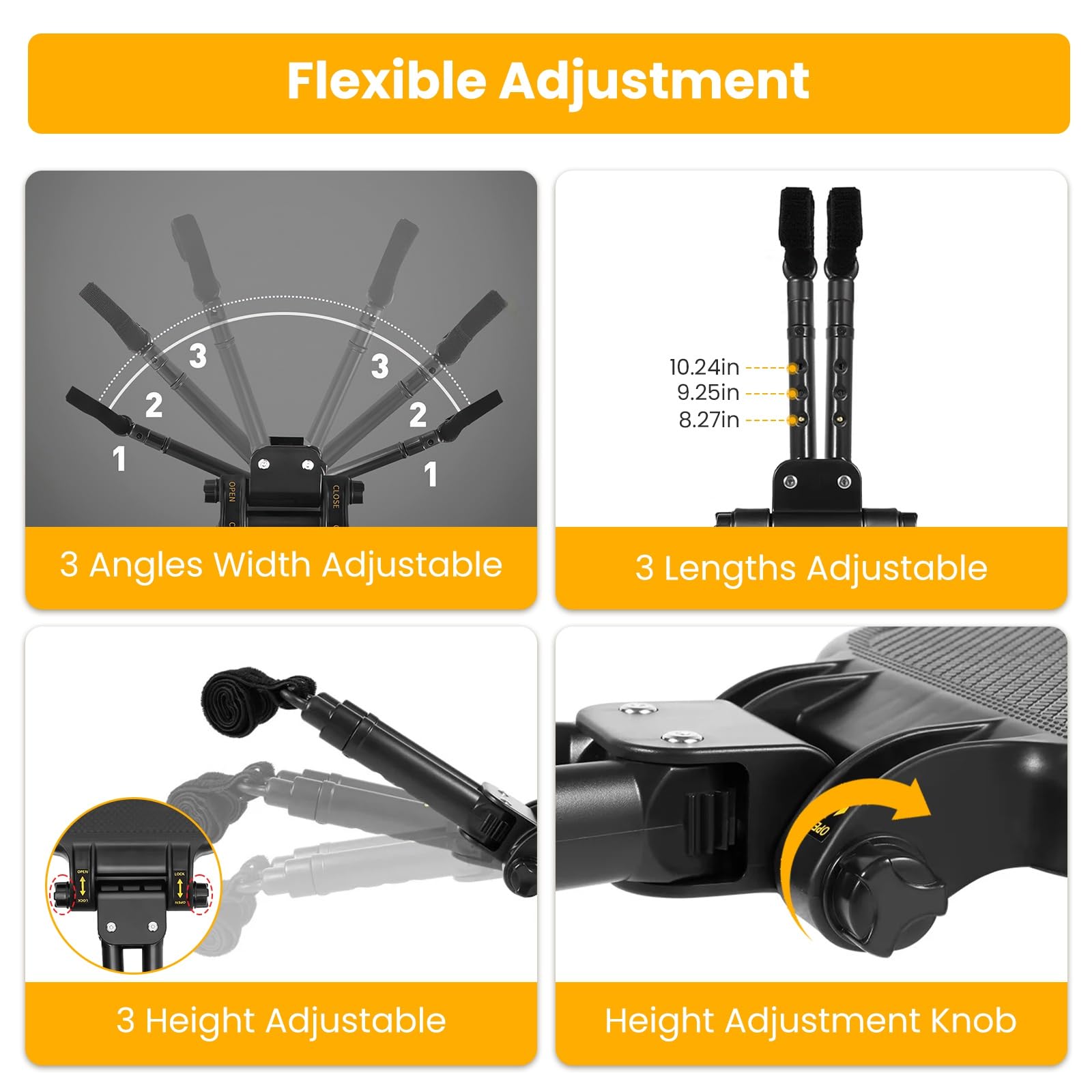 Moclever stroller board adjustable connectors provide a customized fit for different strollers.