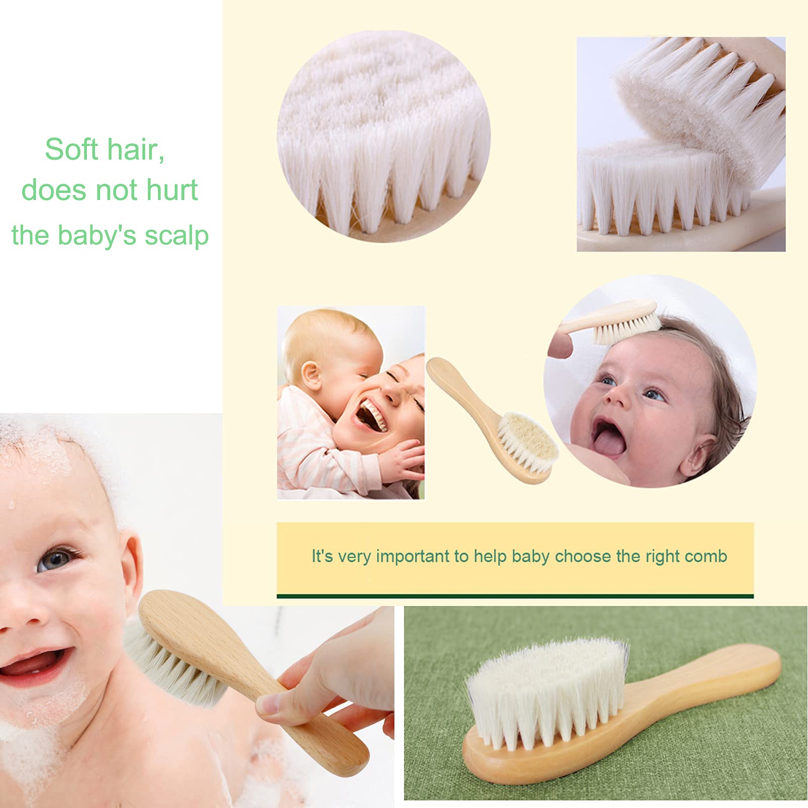 Mocokkiti natural materials bamboo and beech wood eco-friendly grooming