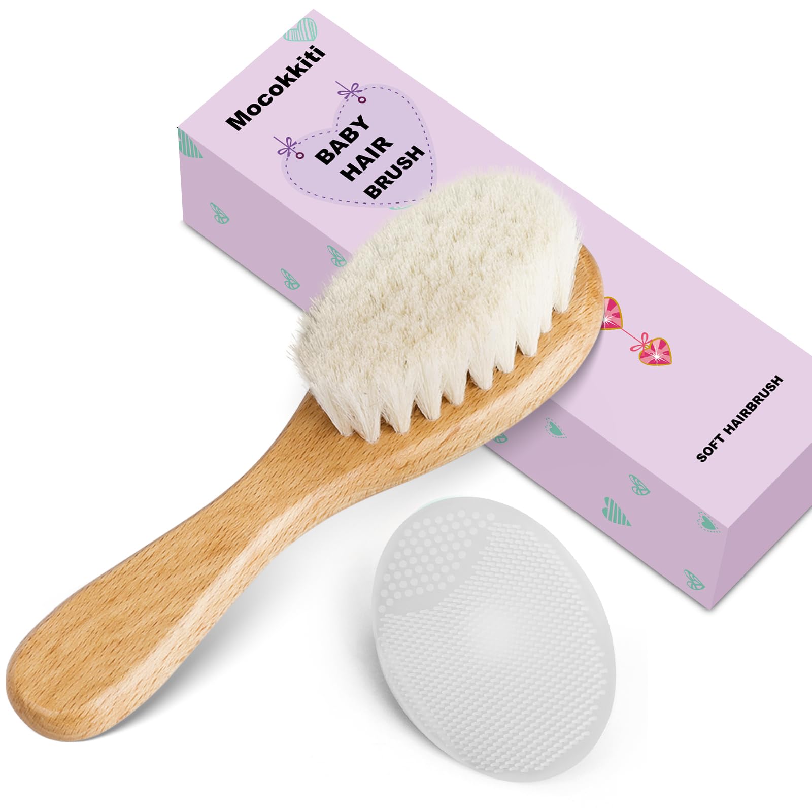Mocokkiti wooden handle brush highlights natural bamboo and beech wood for eco friendly grooming