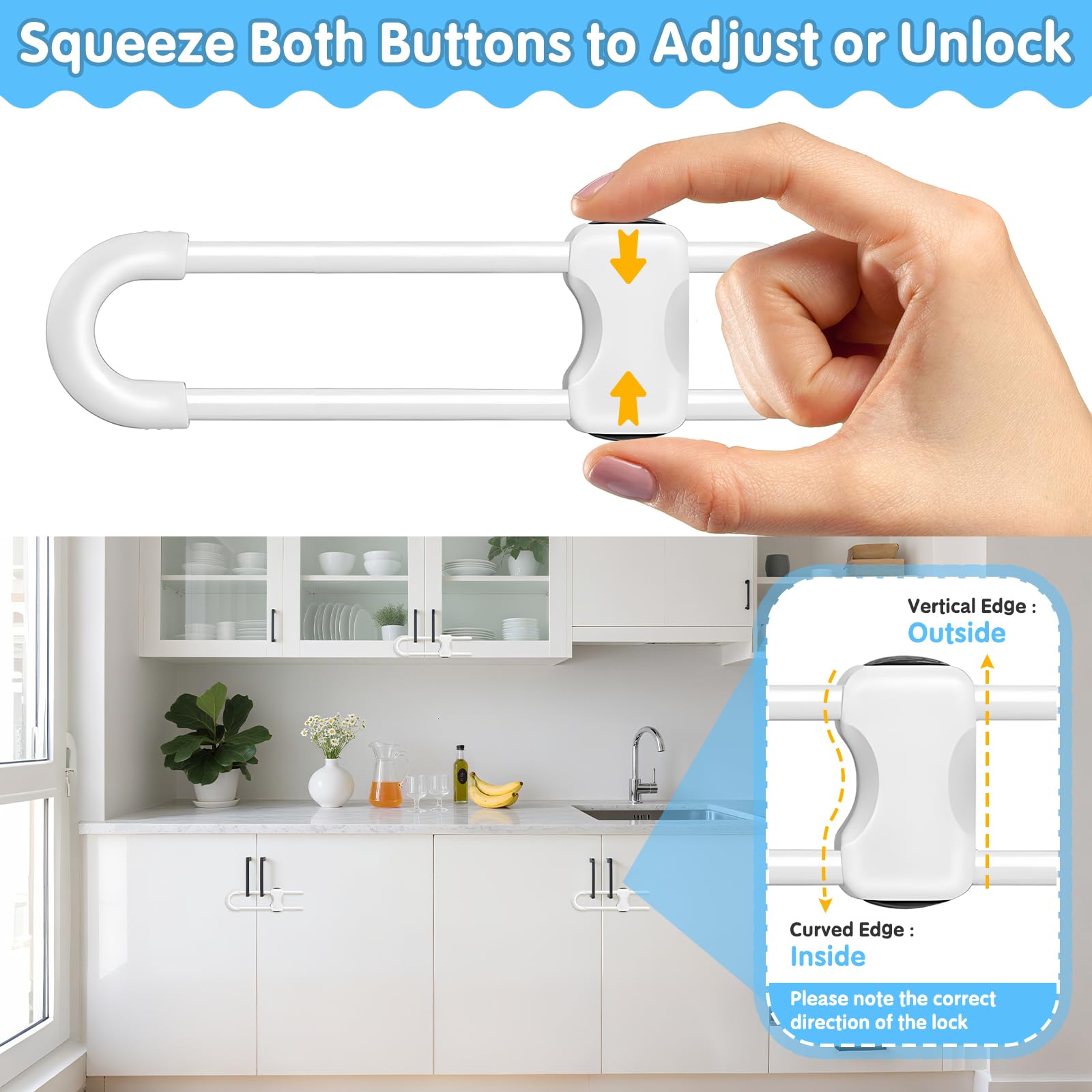 Modacraft safety design smooth-edge lock promotes safe, toddler-friendly handling